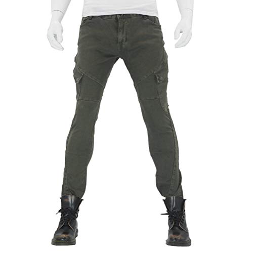 image for Takuey Men Women Motorcycle Riding Jeans Protective Pants Knight Hocke
