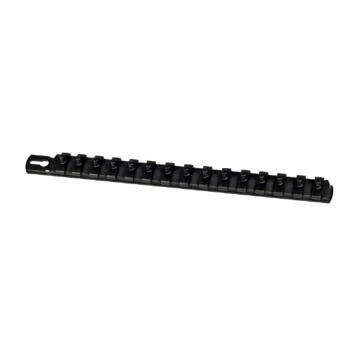 Ernst Manufacturing 13-Inch Socket Organizer with 15 1/4-Inch Twist Lock Clips, Black - Thumbnail 6