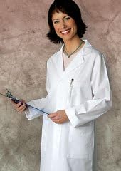 ADAR Unisex 39" Labcoat with Inner Pocket, 42, White