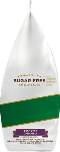 RUSSELL STOVER SUGAR-FREE ASSORTED CHOCOLATE CARAMELS, 1.1 POUND (PACK OF 1)