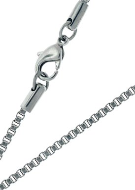 Cuff-Daddy 24" Stainless Steel Box Chain 2mm Lobster Clasp