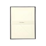 C.R. Gibson Vanilla Boxed Letter Papers with Envelopes, 40pc, 6'' W x 8'' H