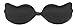 Anmengte Bra Reusable Self Adhesive Silicone Invisible Backless Sexy Nubra Wings(Black C)