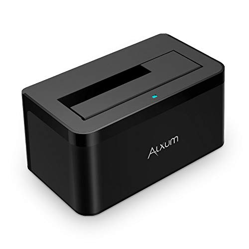Alxum USB 3.0 to SATA Hard Drive Docking Station for 2.5/3.5 Inch SATA I/II/III HDD SSD, Support UASP, Super Speed up to 6Gbps - Black - Thumbnail 7