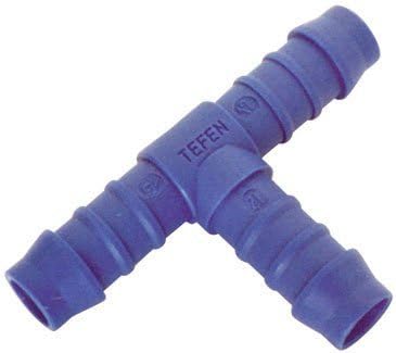 TEFEN 8mm Nylon Barbed T Piece Connector Fuel Pipe Joiner Inline Repair