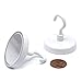 4 Pieces CMS Magnetics Magnet Hooks with 28 LB Holding Power Each MHCP-40 (White)
