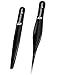Tweezers Set - Tweezer Guru Stainless Steel Slant Tip Eyebrow Tweezers Set - Great Precision for Facial Hair & Ingrown Hair - Medical Surgical Grade Tool for Cleaner Precision to Prevent Infection