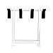 WELLAND Wood Foldable Luggage Rack Holder Luggage Stand for Suitcase for Home Bedroom Guestroom, White
