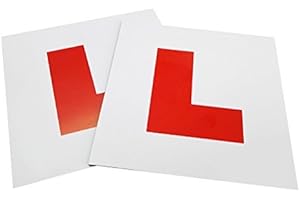WINOMO 2Pcs Magnetic Learner L Plates Motorcycle Car Sticker Magnetic L Plates Learner Driver Plates