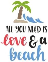 All You Need is Love and a Beach: Ocean Beach Lovers 150 Lined Journal Pages Planner Diary Notebook Paperback – 14 Apr 2018