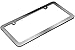 Stainless Steel License Plate Frame - Universal Tag Frame Holder, Thin Bottom Chrome Metal