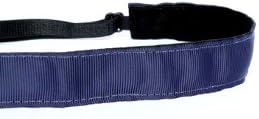 Mavi Bandz Adjustable Non-Slip Fitness Headband in Plain Jane - Navy