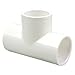 NIBCO 401 Series PVC Pipe Fitting, Tee, Schedule 40, 1-1/2" Slip