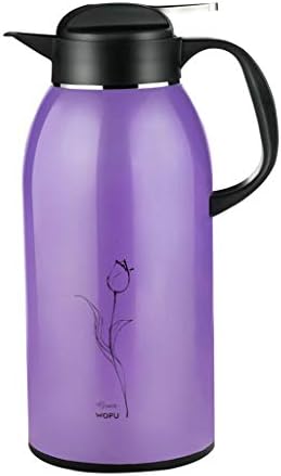 2.5 Litre Insulated Vacuum Jug Flask Double Walled Stainless Steel for Tea Coffee Hot & Cold Drinks (color : Purple, Size : 2500ml)