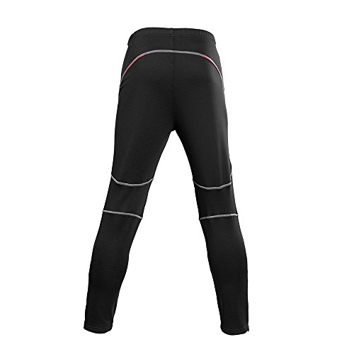 ZHX Men's Windproof Athletic Pants Winter Thermal Fleece Outdoor Sport Bike Cycling Riding Pants Trousers Multi-Color L - Thumbnail 4