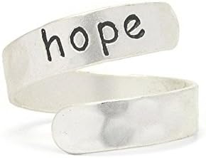 Religious inspiration swirl ring - hope (MS)