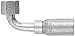 EATON Weatherhead Coll-O-Crimp 06U-668 90 Degree Female Swivel Tube Elbow Fitting, SAE 37 Degree, Low Carbon Steel, 3/8