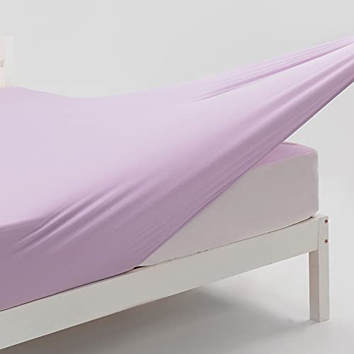 Full Size Fitted Sheet Only - Snug Fit for Double/Full, Full XL or RV/Camper Full Mattress Deep or Shallow Pocket, Non-Slip & Ultra Soft - Lilac
