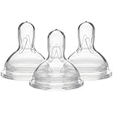 Medela Medium Flow Wide Base Nipple for 4-12 months  (Pack of 3)