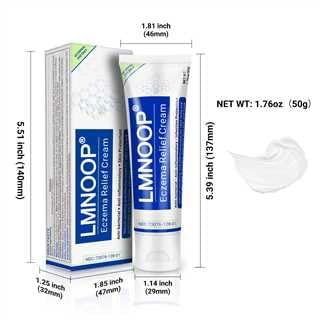 LMNOOP Eczema Cream, Maximum Strength Treatment Ointment for Rash, Psoriasis, Dermatitis, Urticaria, Jock Itch, Fungal Infection, Anti-Itch, Relief for Sensitive, Irritated Skin 1.76oz