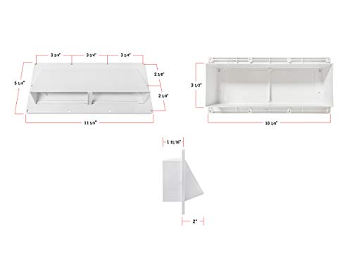 Camp'N RV Exhaust Vent Cover - RV Range Hood Vent/RV Range Hood Cover (White) - Thumbnail 3