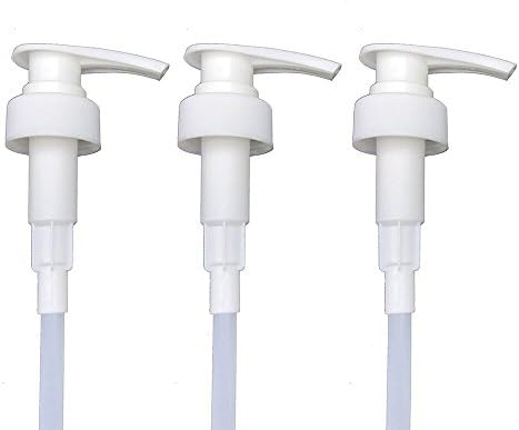 WNICE White Universal Pump for Liter Shampoo or Conditioner Bottle for 1 Liter (33.8 Ounce) Bottles (3 Set)