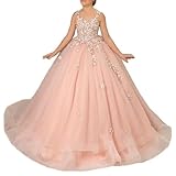 Tulle Flower Girl Dress for Wedding Lace Applique