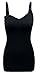 DAISITY Womens Maternity Nursing Tank Cami for Breastfeeding with Adjustable Straps Pack of 3 Color Black Grey White Size XL