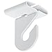 Sharp Tank - 25 Pairs of High Strength Aluminum Utility Hooks for Drop Ceiling T-Bars - 50 Pcs Total (25 Left, 25 Right) with Container - White Enamel Finish - 1