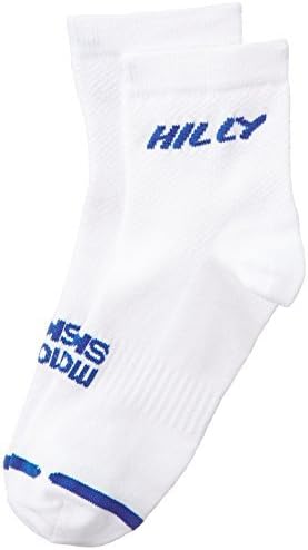 Hilly Mono Skin Lite Anklet Sock Unisex blanco Blanc/bleu Clair Size:FR : XL (Taille Fabricant : taille 4) by Hilly