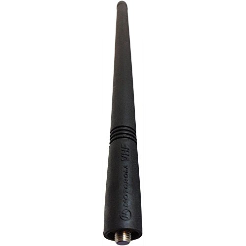 NAD6579 Motorola Original VHF 148-161 MHz Extended Performance 7.5 Inch Whip Antenna for CP200 CP200D CT250 CP150 CP200XLS CP185 PR400 HT750 HT1250 EX500 EX600 EX600XLS GP380 Radios