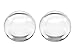 1 Pair of Bi-convex Biconvex Lens Set 25mm Diameter 45mm Focal Length for Google Cardboard