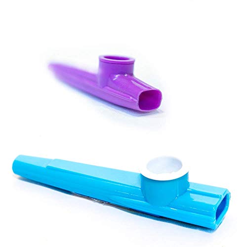 Kicko Plastic Kazoo 24 Pack Assorted Colors Noisemakers Two Dozen