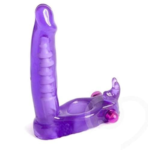 Purple Double Penetration DP Ring Strap Massager Toy in Saudi Arabia | Whizz