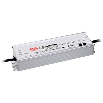 Mean Well HLG-240H-12A 192W 12V 16A 90-305VAC IP65 Rated LED Power Supplies