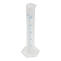 Sky Fish Tube Lab Test Tube 50ml Plastic Blue Line Liquid Graduated Measuring Cylinder Measuring