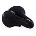VOANZO Widened Mountain Bike Seat Cushion Bicycle Seat Cushion Comfortable Big Butt Bicycle Sitting Saddle Soft Saddle Universal Riding Accessories (Red)thumb 2