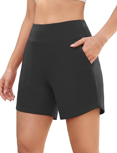 Sykooria Women's High Waisted Athletic Shorts