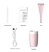 DOGOO Mini Portable Creative Humidifier, Cool Mist Ultrasonic Humidifier Powered by USB, Auto Shut-Off, Extremely Quiet, Perfect for Home, Office, Car Interior,or On-The-go(Color Pink)