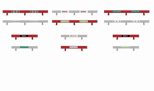 Scalextric Border Crash Barriers with Stickers for
