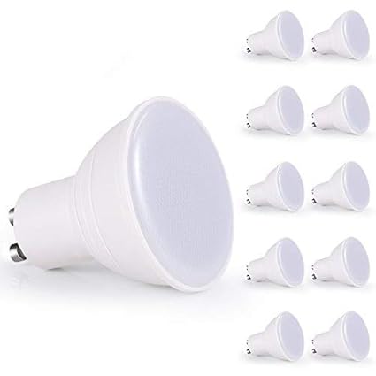 GU10-LED GU10-LED-warm-weiss,Sunnest GU10 LED Lampe 10 Pack ersetzt 6W, GU10, warmweiß (2700 Kelvin), 345 Lumen, Reflektor