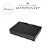10 Pack Cotton Filled Matte Black Color Jewelry Gift and Retail Boxes 5.25 X 3.75 X 1 Inch Size by R J Displays