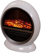Marco Paul 1500W White Freestanding Electric Fireplace Heater with LED Flame view 8