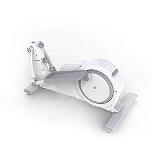XIAOLULU-Sports Elliptical Cross Trainer Elliptical Machine Mini Stepper Fitness Exercise Trainer Quiet Stand Up Trainers For Home Office (Color : White, Size : 95.6x51x52cm)
