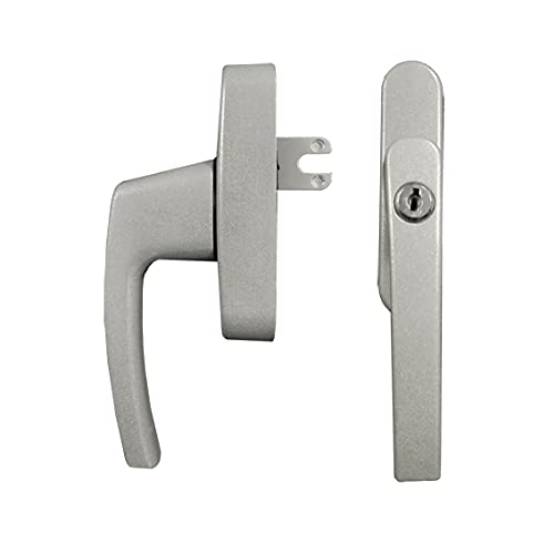 WindowParts WP Original Tilt and Turn Forked/Spaded Aluminium Universal Window Handle (Silver)
