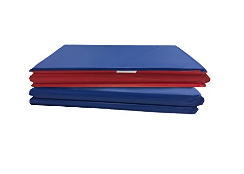 KinderMat, Basic Rest Mat, 5/8 Inch Thick, 45 x 19, Red/Blue, 2-Count