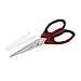 Farberware 5125222 Professional High Carbon Stainless Steel Kitchen Shears Set with Blade Cover and Non-Slip Handles, Red