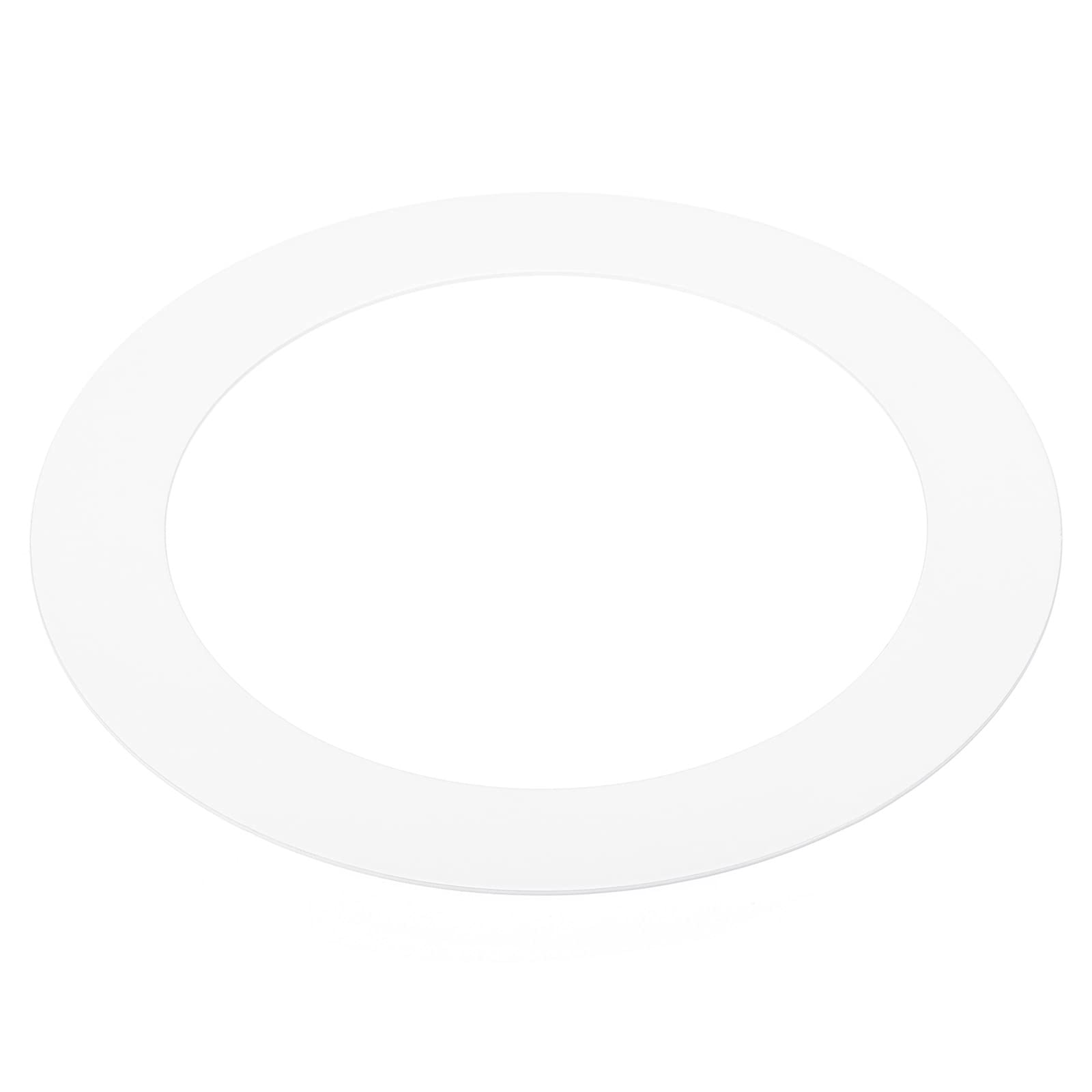 PATIKIL 3.8" ID 5.2" OD Light Trim Ring, White Goof Ring Matte Circular Light Cover Lighting Fixture for Ceiling Wall Recessed Can Downlights