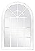 MCS Countryside 24x36 Mirror, White Arched Windowpane Wall Mirror, Home Decor for Bedroom, Livingroom & Entry