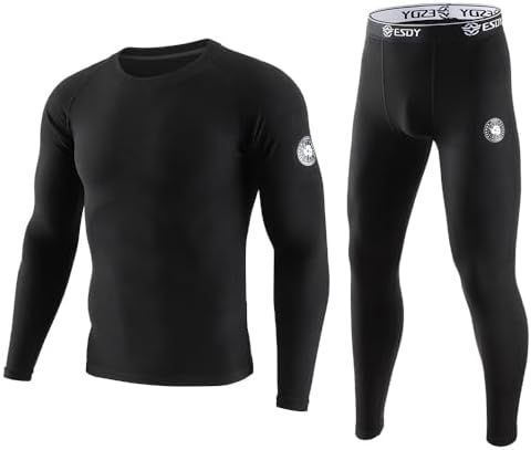 BROOKLYN VERTICAL Mens 2-Piece Waffle Thermals Set | Long Sleeve